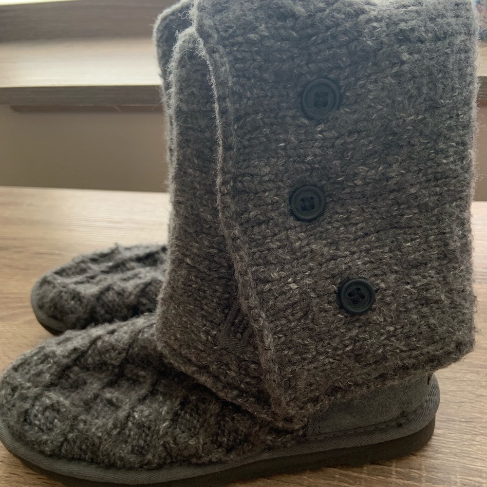 Charcoal Lattice Uggs